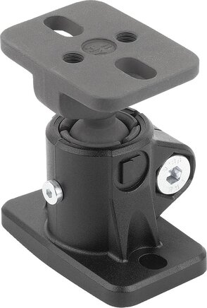 Rohrverbinder Fuß Kunststoff mit Kugelgelenk