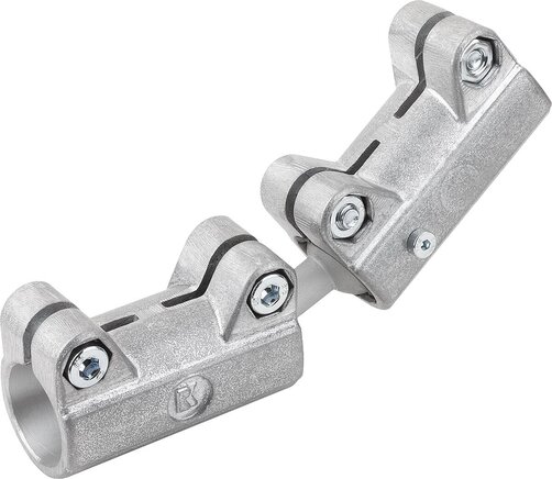 Rohrverbinder gerade Aluminium mit Doppelkugelgelenk