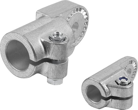 Rohrverbinder Gelenkstück Aluminium, mit Innenverzahnung