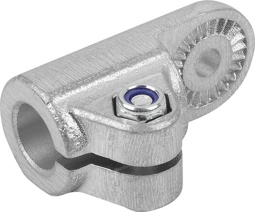 Rohrverbinder Gelenkstück Aluminium, mit Innenverzahnung