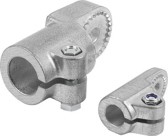 Rohrverbinder Gelenkstück Aluminium, mit Außenverzahnung