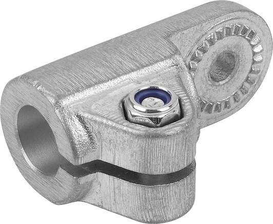 Rohrverbinder Gelenkstück Aluminium, mit Außenverzahnung