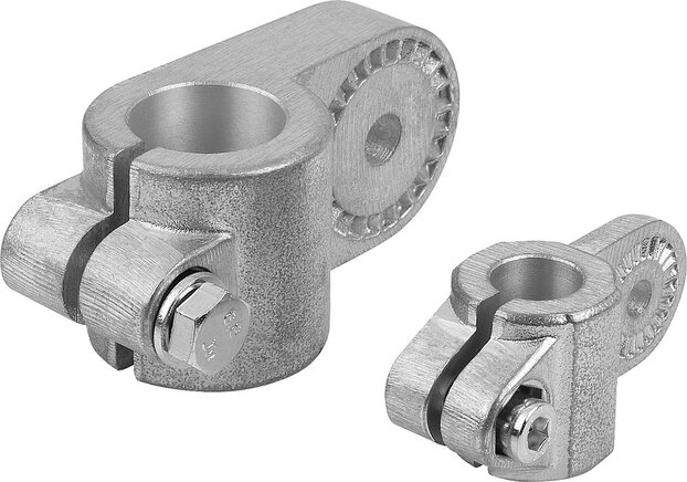Rohrverbinder Gelenkstück Aluminium, mit Innenverzahnung