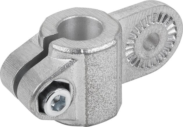 Rohrverbinder Gelenkstück Aluminium, mit Innenverzahnung
