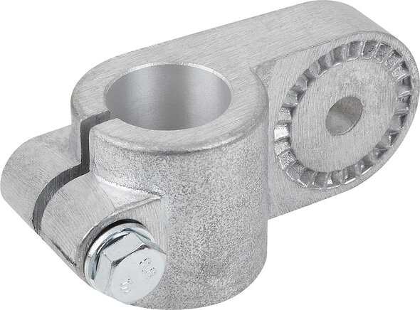 Rohrverbinder Gelenkstück Aluminium, mit Innenverzahnung