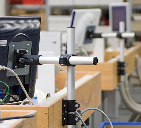 Rohrverbinder Gelenkfuß Kunststoff, mit Innenverzahnung