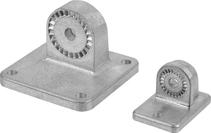 Rohrverbinder Gelenkfuß Aluminium, mit Innenverzahnung