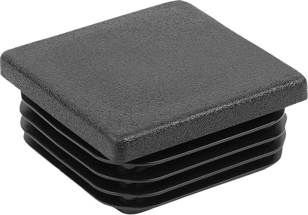 Verschlussstopfen Kunststoff für Rund- und Vierkantrohre, Form B, quadratisch