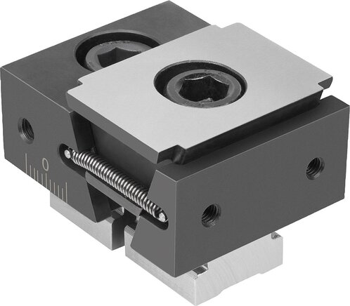 Keilspanner mit Festbacke für Mehrfach-Spannsystem, Form A, Spannflächen glatt