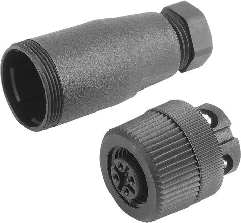 Steckverbinder konfektionierbar mit Schraubanschluss Form A