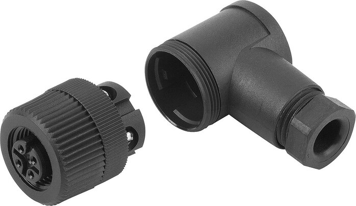 Steckverbinder konfektionierbar mit Schraubanschluss Form B