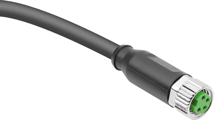 Steckverbinder M8x1 Buchse mit Schraubverriegelung ungeschirmt, Form A, Buchse gerade