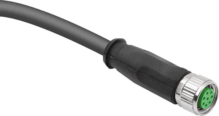 Steckverbinder M8x1 Buchse mit Schraubverriegelung ungeschirmt, Form A, Buchse gerade