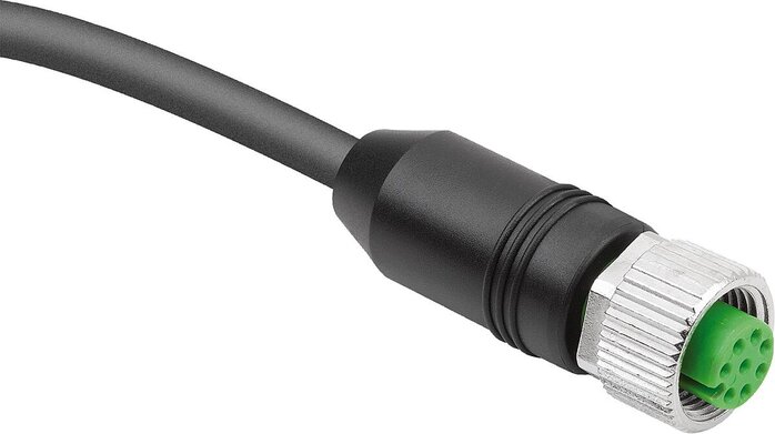 Steckverbinder Buchse M12x1 mit Schraubverriegelung, Form A, Buchse gerade