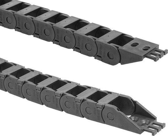 Anschlusselemente Kunststofffür Energieketten, Innenhöhe 17 mm