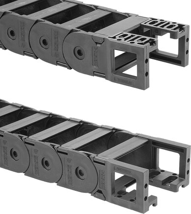 Anschlusselemente Kunststoff für Energieketten, Innenhöhe 35 mm