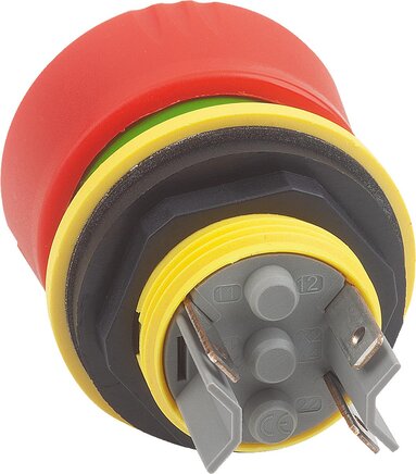 Not-Halt-Taster Einbauversion  16,2 mm Flachsteckeranschluss