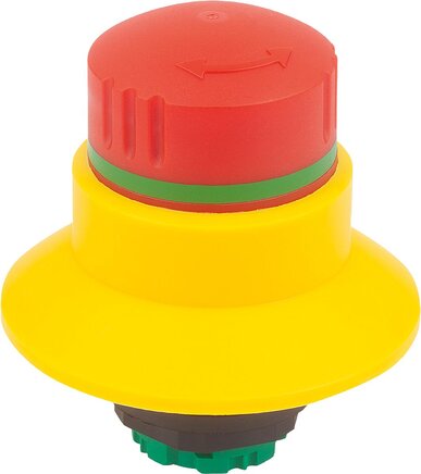 Not-Halt-Taster Einbauversion  22,3 mmmit Kontaktblöcken, Form B