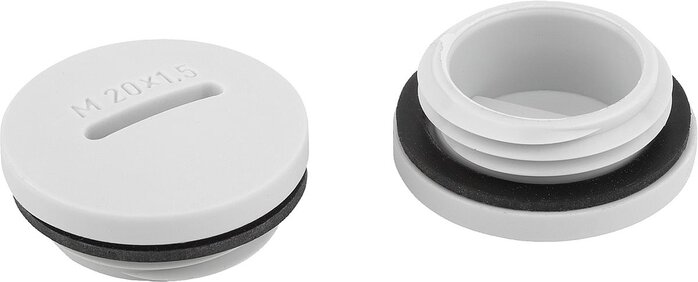 Verschlussschrauben Kunststoff, rund