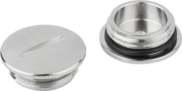 Verschlussschrauben Messing, rund