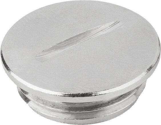 Verschlussschrauben Messing, rund