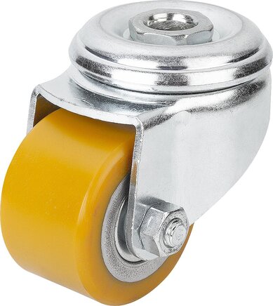 Stahlblech-Lenkrollen Kompakt-Ausführung