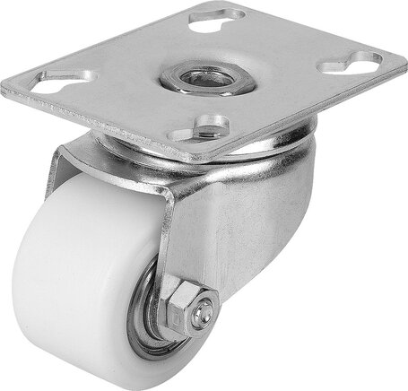 Stahlblech-Lenkrollen Kompakt-Ausführung