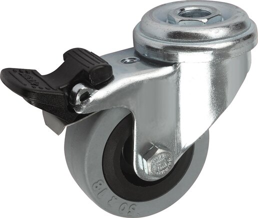 Lenkrolle mit stop fix