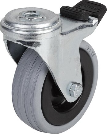 Lenkrolle mit stop fix