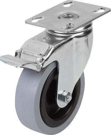 Lenkrolle mit stop fix