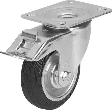 Lenkrolle mit stop fix