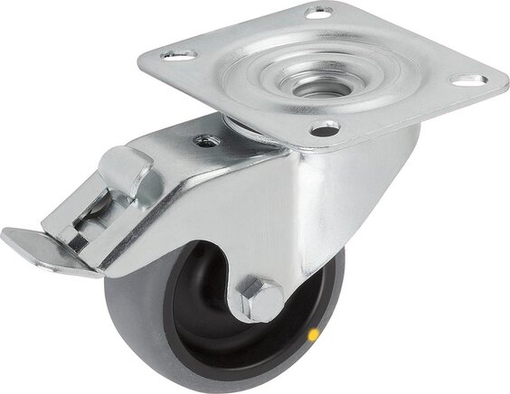 Lenkrolle mit stop fix, elektrisch leitfähig