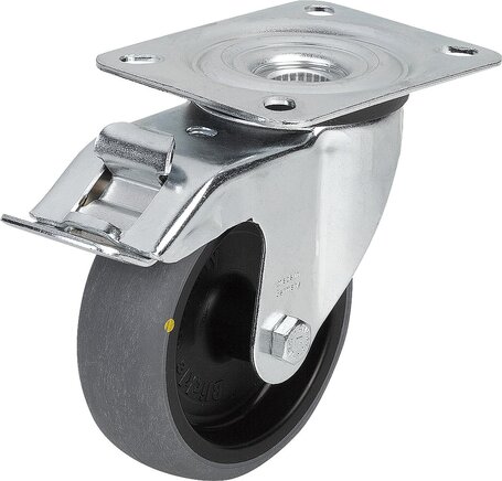 Lenkrolle mit stop fix, elektrisch leitfähig