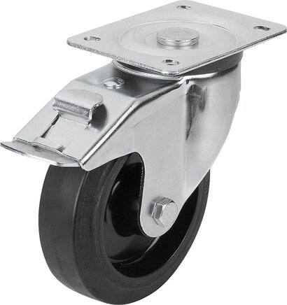 Lenkrolle mit stop fix