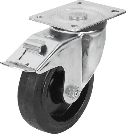 Lenkrolle mit stop fix