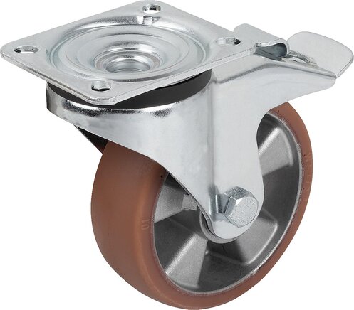 Lenkrolle mit stop fix