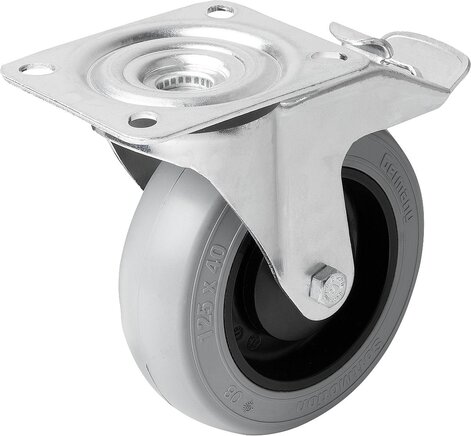 Lenkrolle mit stop fix