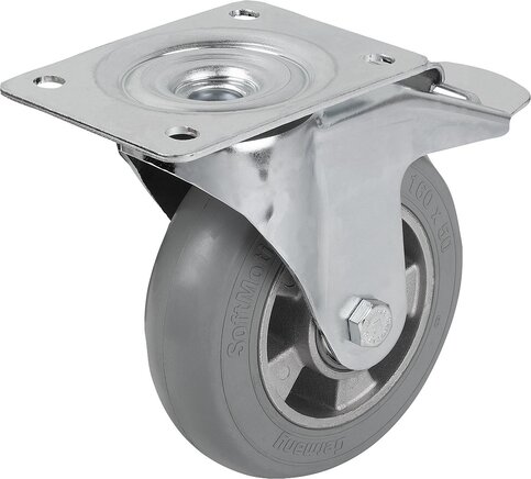 Lenkrolle mit stop fix