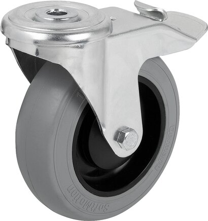 Lenkrolle mit stop fix