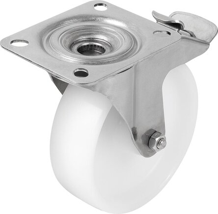 Lenkrolle mit stop fix