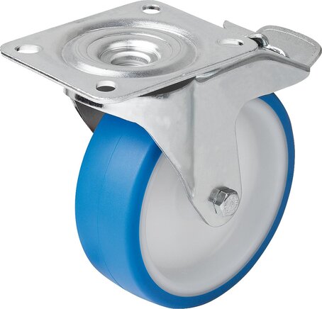 Lenkrolle mit stop fix für Hygienebereich