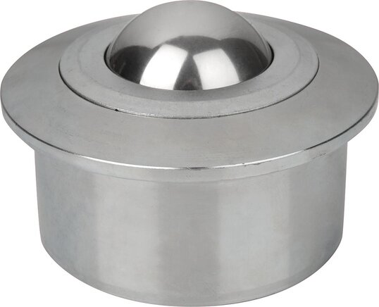 Kugelrollen mit massivem Stahlgehäuse