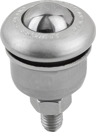 Kugelrollen mit Gewindebolzen