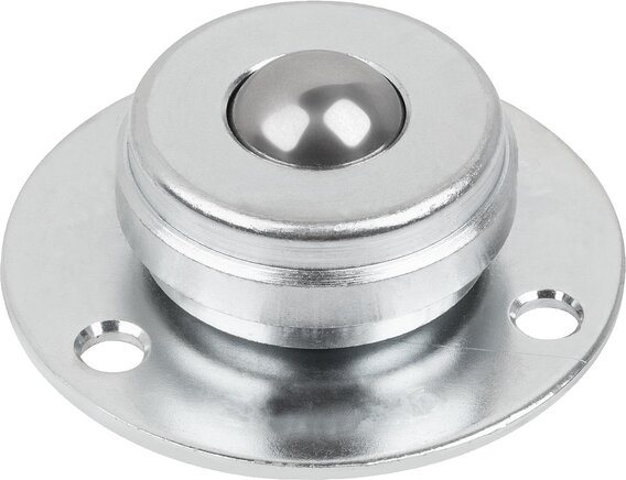 Kugelrollen Stahl mit klemmbarer Kugel, Form B