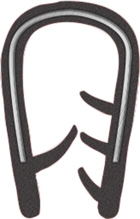 Kantenschutzprofile mit integriertem Stahlklemmband, Form C