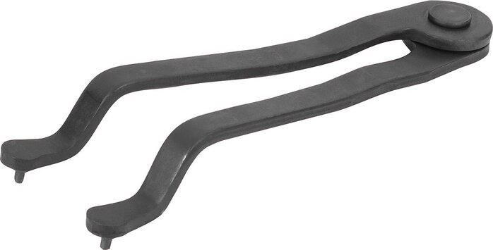 Stirnlochschlüssel verstellbar, gekröpft