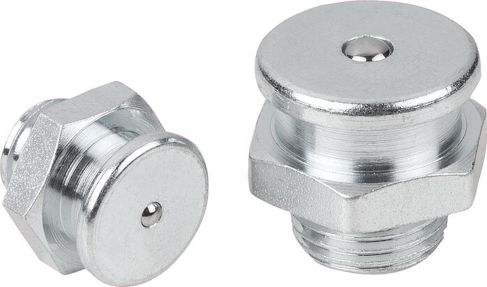 Schmiernippel flach nach DIN 3404 (Auslaufartikel)