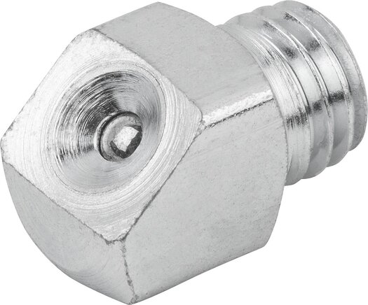 Schmiernippel Trichterform nach DIN 3405, Form B, abgewinkelt 45