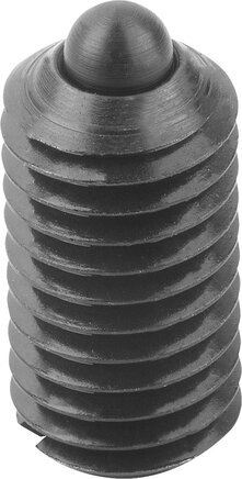 Federnde Druckstücke mit Schlitz und Druckstift, leichte Federkraft, inch