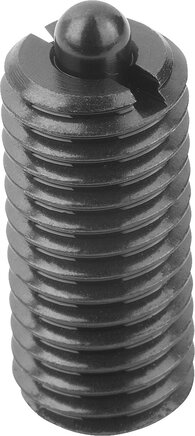 Federnde Druckstücke mit Innensechskant und Druckstift, leichte Federkraft, inch